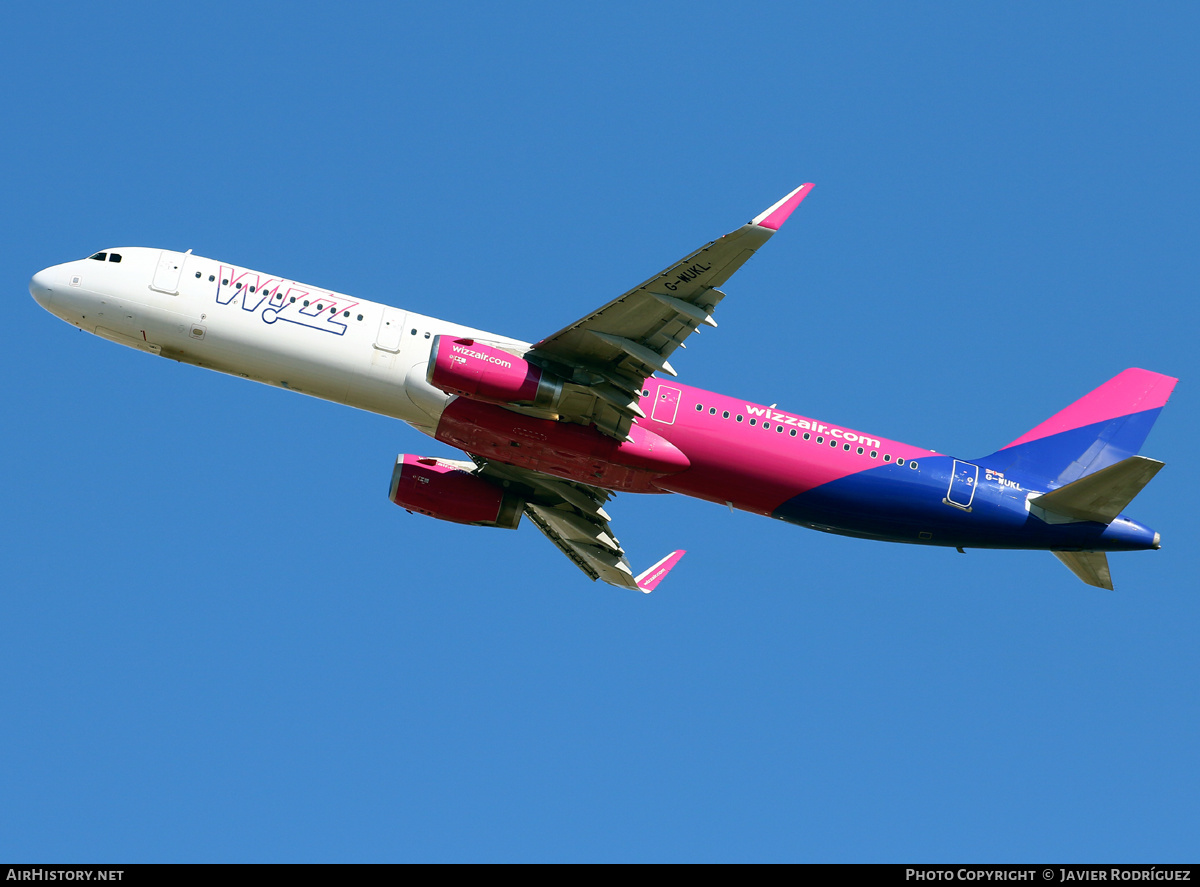 Aircraft Photo of G-WUKL | Airbus A321-231 | Wizz Air | AirHistory.net #496742