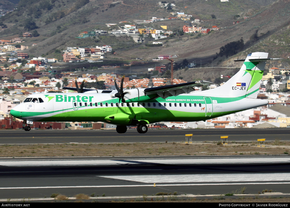 Aircraft Photo of EC-JEV | ATR ATR-72-500 (ATR-72-212A) | Binter Canarias | AirHistory.net #496744
