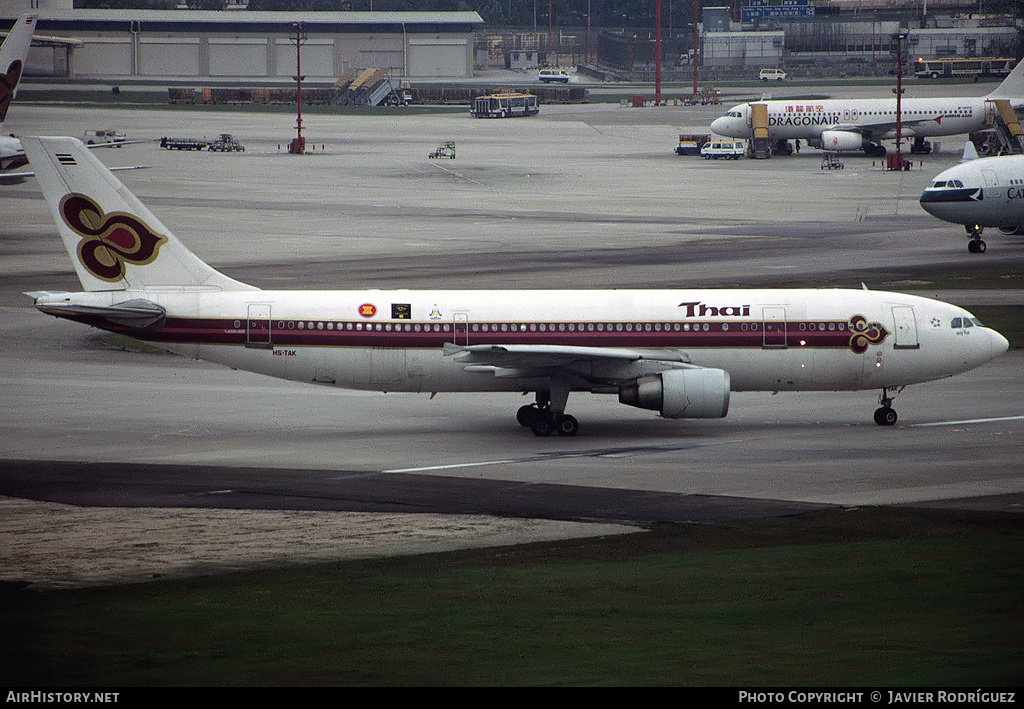 Aircraft Photo of HS-TAK | Airbus A300B4-622R | Thai Airways International | AirHistory.net #496745