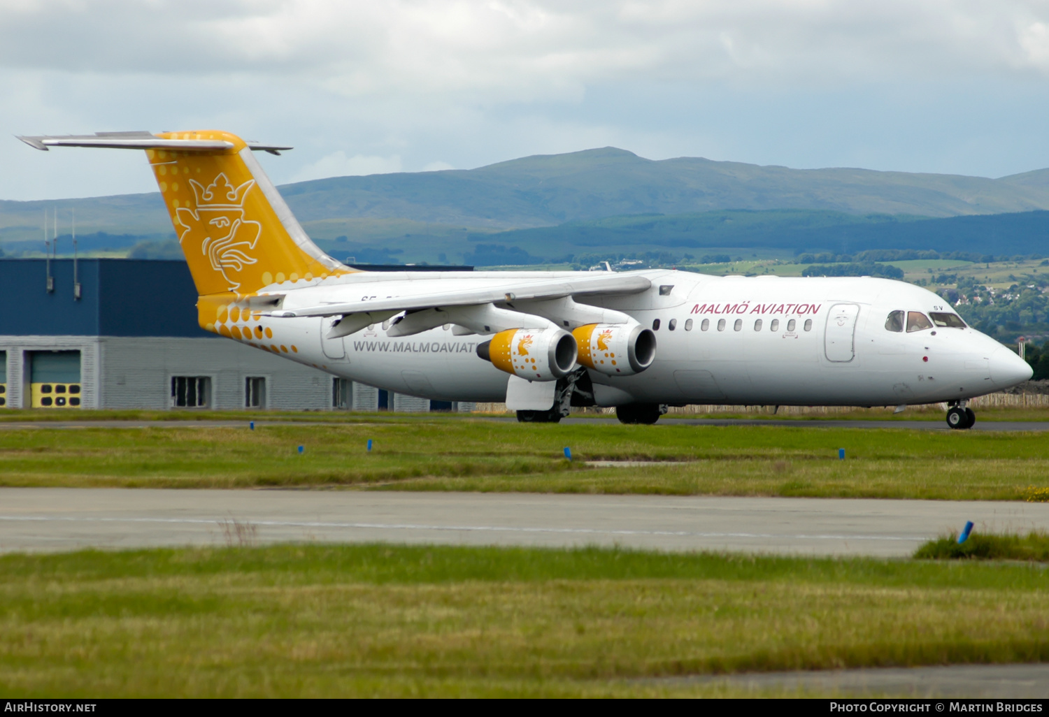 Aircraft Photo of SE-DSV | British Aerospace Avro 146-RJ100 | Malmö Aviation | AirHistory.net #496758