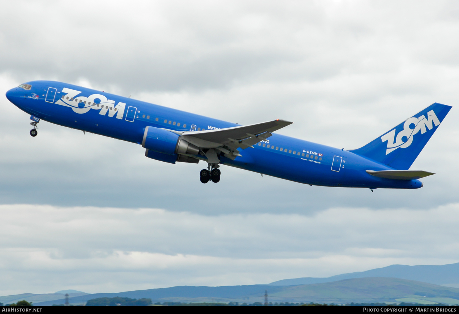 Aircraft Photo of C-GZMM | Boeing 767-328/ER | Zoom Airlines | AirHistory.net #496759