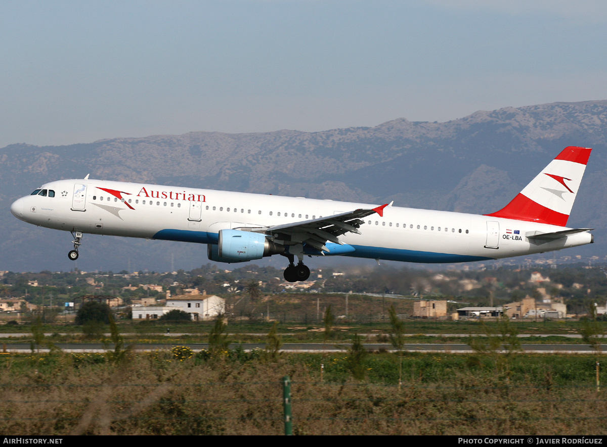 Aircraft Photo of OE-LBA | Airbus A321-111 | Austrian Airlines | AirHistory.net #496779