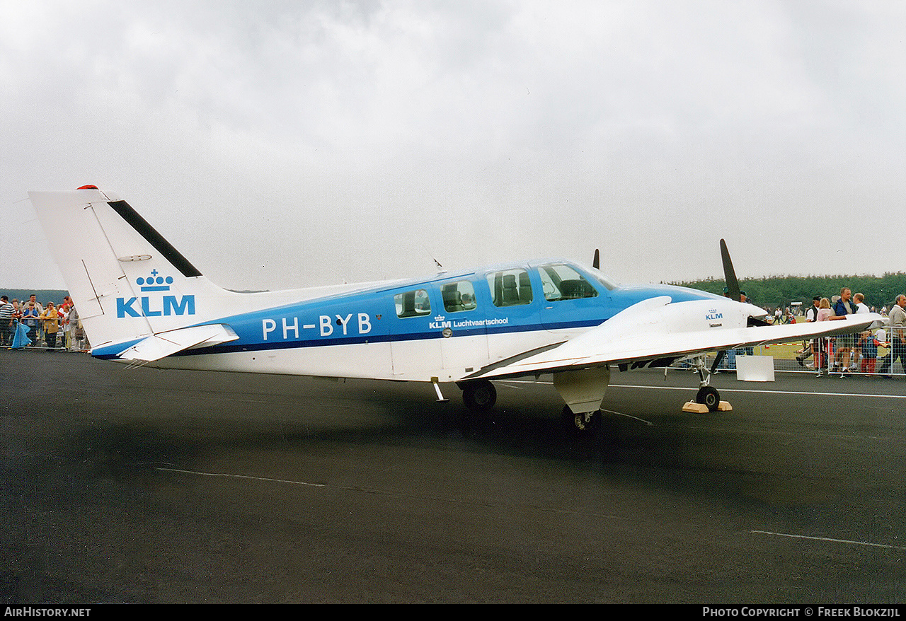 Aircraft Photo of PH-BYB | Beech 58 Baron | KLM Luchtvaartschool | AirHistory.net #496826