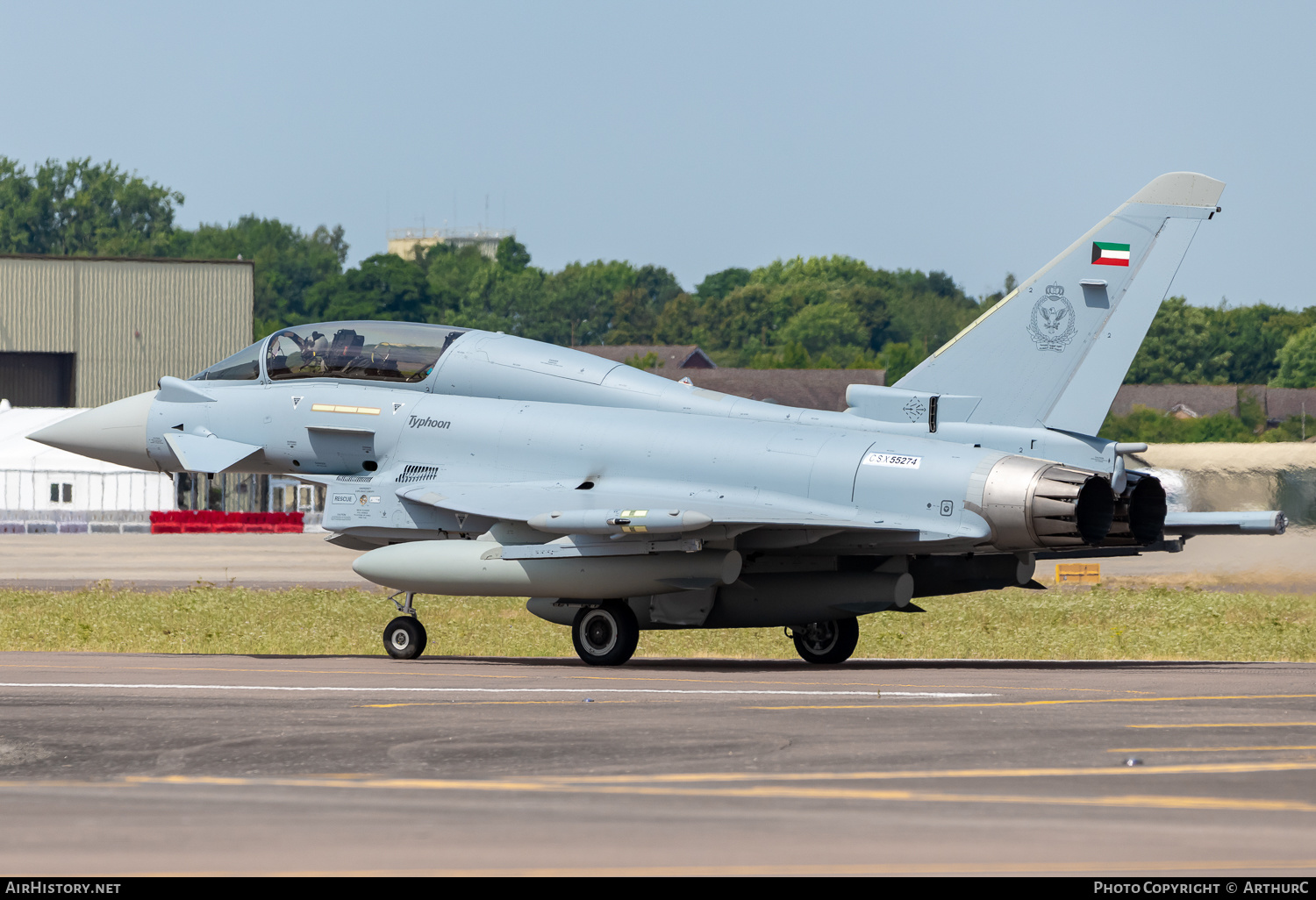 Aircraft Photo of CSX55274 | Eurofighter EF-2000 Typhoon T | Kuwait - Air Force | AirHistory.net #496827