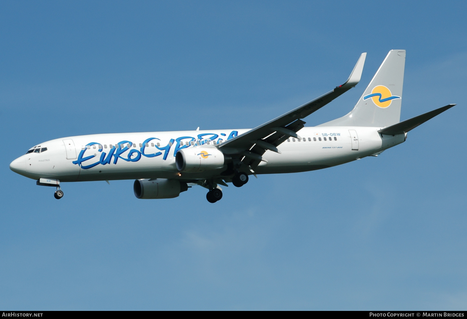 Aircraft Photo of 5B-DBW | Boeing 737-8Q8 | Eurocypria Airlines | AirHistory.net #496874