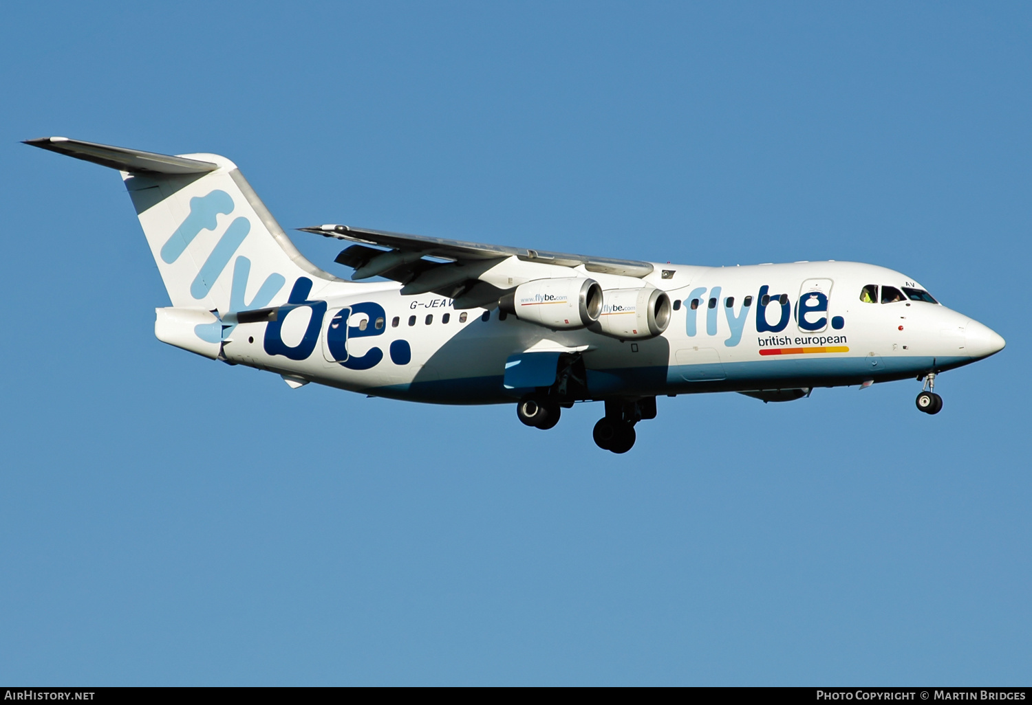 Aircraft Photo of G-JEAV | British Aerospace BAe-146-200 | Flybe - British European | AirHistory.net #496908