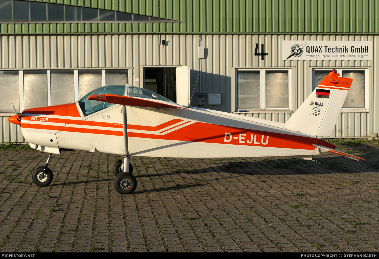 Aircraft Photo of D-EJLU | Bolkow BO-208A Junior | Quax | AirHistory.net #496929