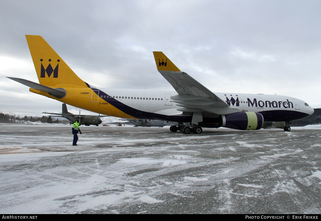 Aircraft Photo of G-SMAN | Airbus A330-243 | Monarch Airlines | AirHistory.net #497023