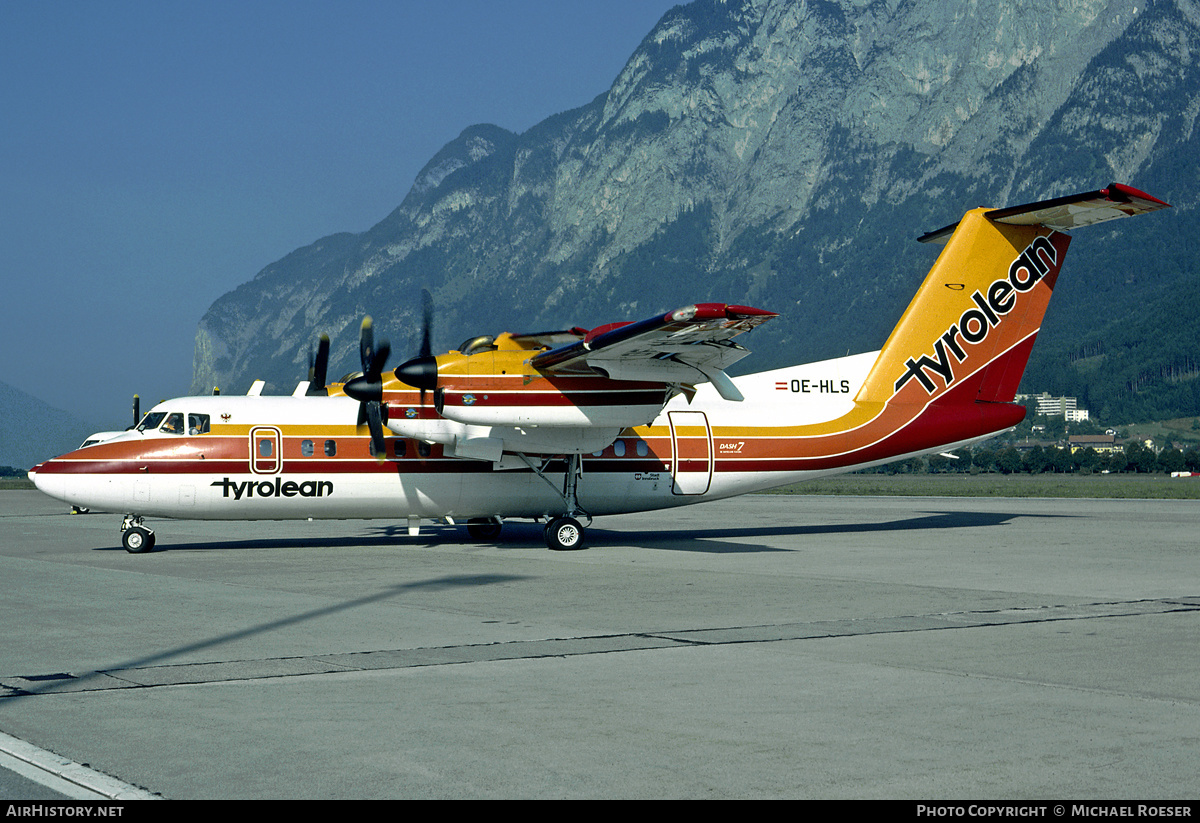 Aircraft Photo of OE-HLS | De Havilland Canada DHC-7-102 Dash 7 | Tyrolean Airways | AirHistory.net #497028