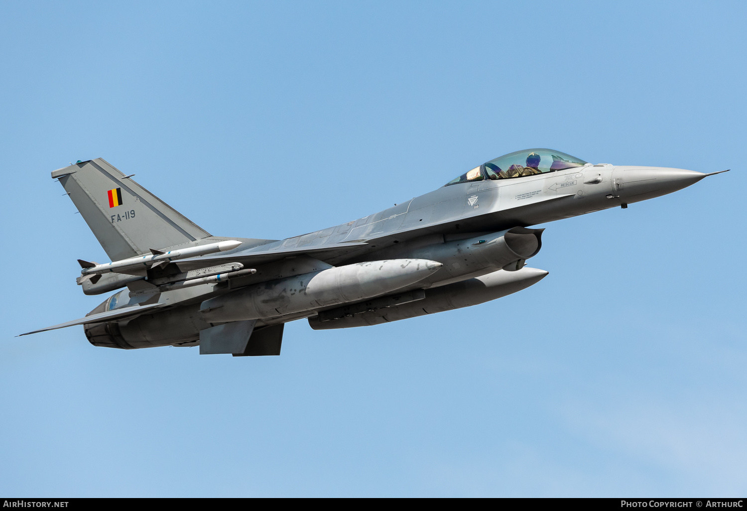 Aircraft Photo of FA-119 | General Dynamics F-16AM Fighting Falcon | Belgium - Air Force | AirHistory.net #497141