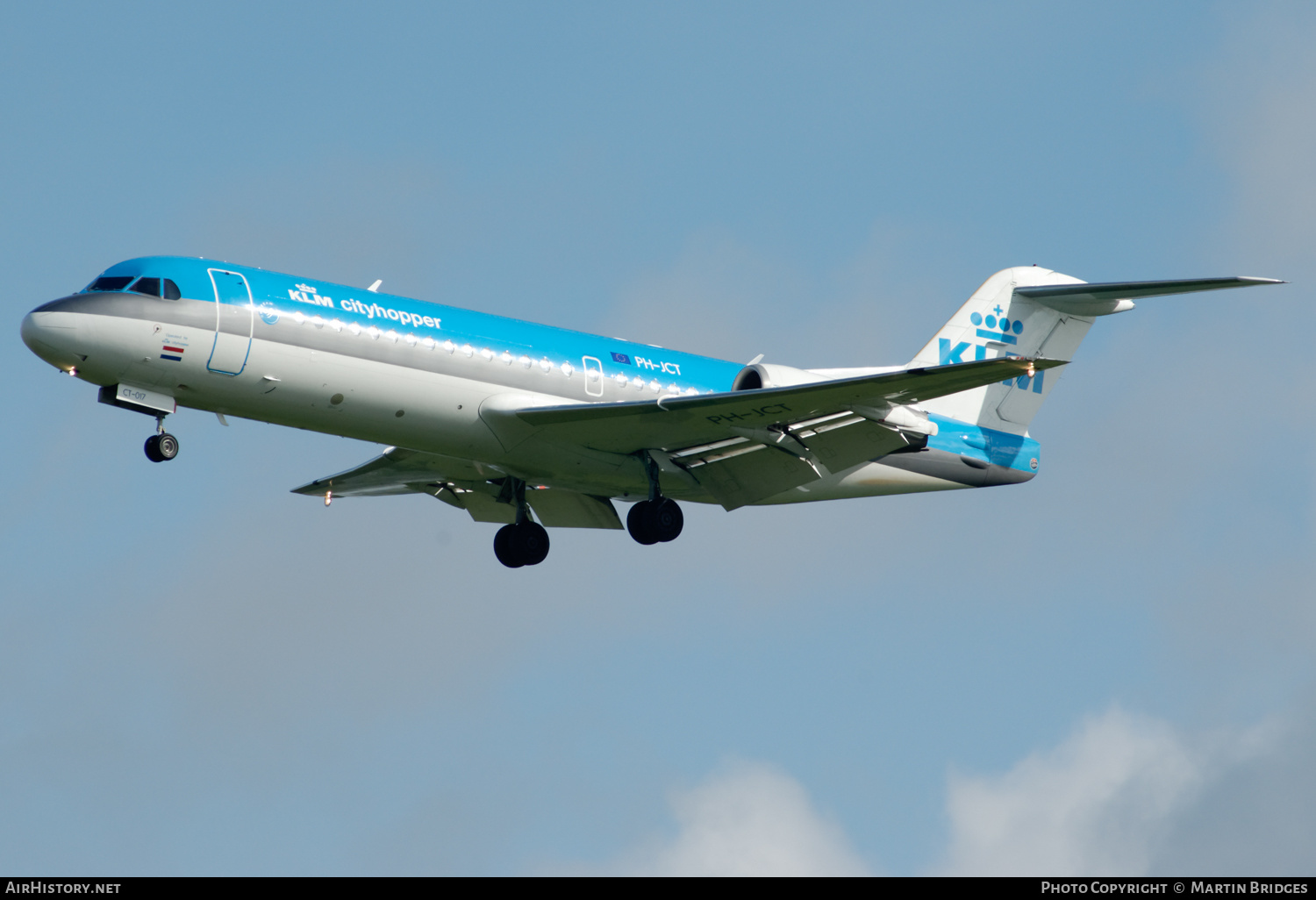 Aircraft Photo of PH-JCT | Fokker 70 (F28-0070) | KLM Cityhopper | AirHistory.net #497148