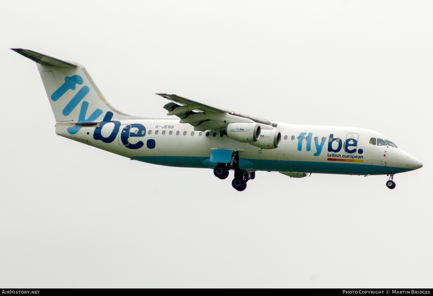 Aircraft Photo of G-JEBB | British Aerospace BAe-146-300 | Flybe - British European | AirHistory.net #497154