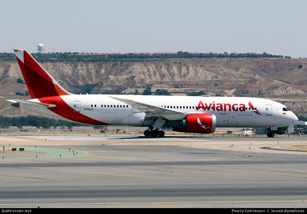 Aircraft Photo of N793AV | Boeing 787-8 Dreamliner | Avianca | AirHistory.net #497176