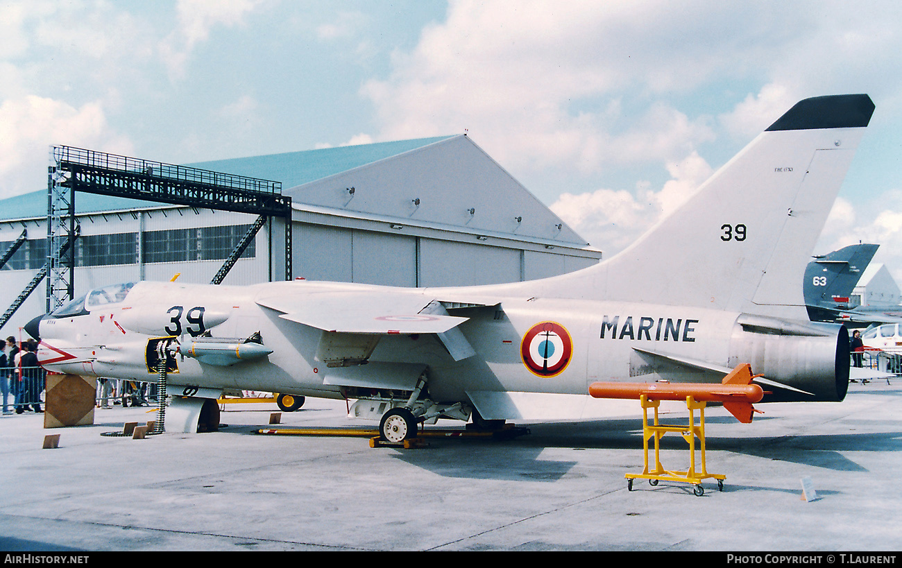 Aircraft Photo of 39 | Vought F-8E(FN) Crusader | France - Navy | AirHistory.net #497184