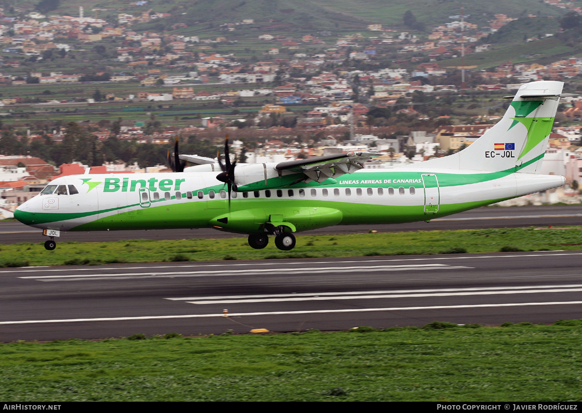 Aircraft Photo of EC-JQL | ATR ATR-72-500 (ATR-72-212A) | Binter Canarias | AirHistory.net #497192