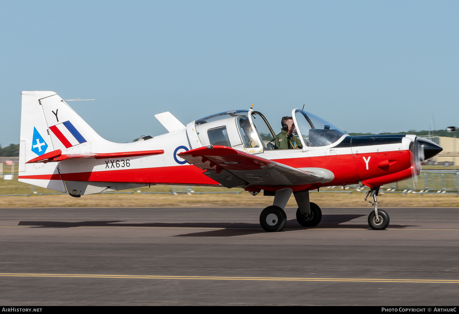 Aircraft Photo of G-CBFP / XX636 | Scottish Aviation Bulldog T1 | UK - Air Force | AirHistory.net #497212