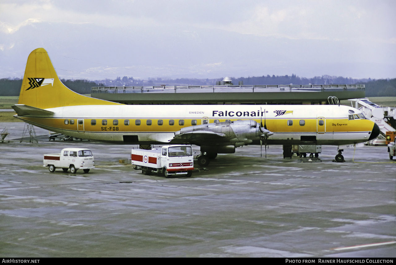 Aircraft Photo of SE-FGB | Lockheed L-188C Electra | Falconair | AirHistory.net #497220