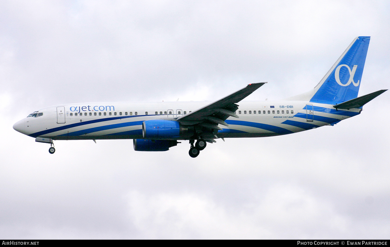 Aircraft Photo of 5B-DBI | Boeing 737-86N | AJet Aviation | AirHistory.net #497281