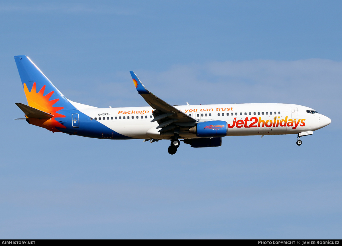 Aircraft Photo of G-DRTH | Boeing 737-8BK | Jet2 Holidays | AirHistory.net #497292