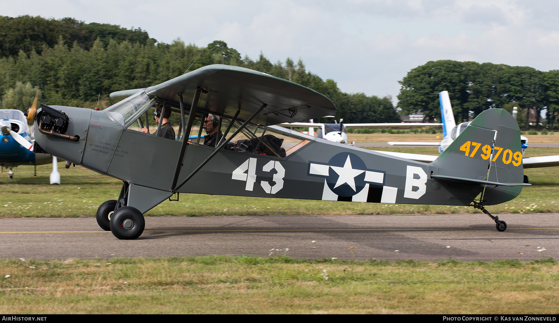Aircraft Photo of N29EG / 44-79709 | Piper J-3C-65 Cub | USA - Army | AirHistory.net #497302