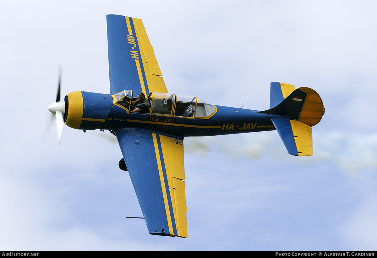 Aircraft Photo of HA-JAV | Yakovlev Yak-52 | AirHistory.net #497321