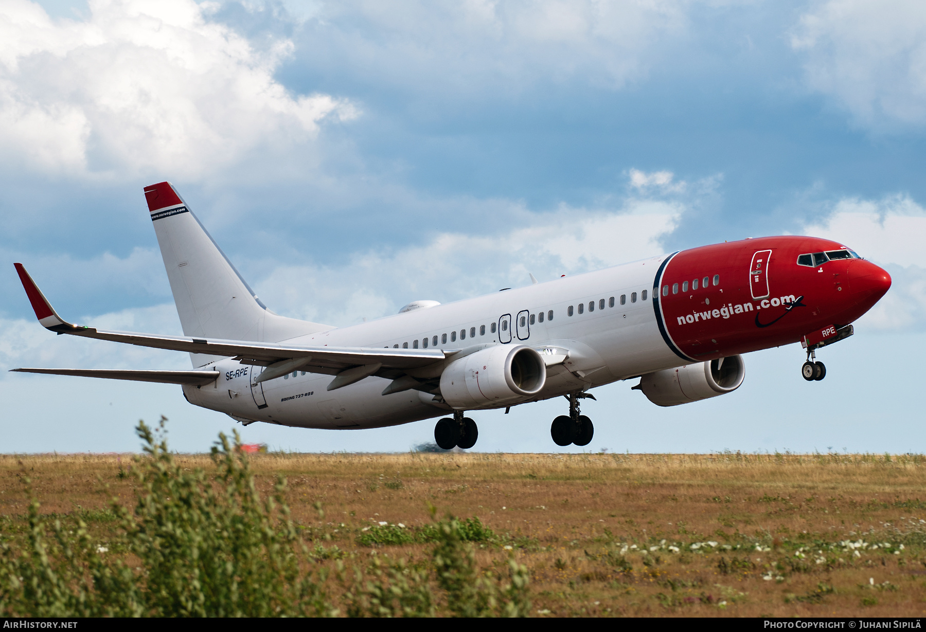 Aircraft Photo of SE-RPE | Boeing 737-8JP | Norwegian | AirHistory.net #497368
