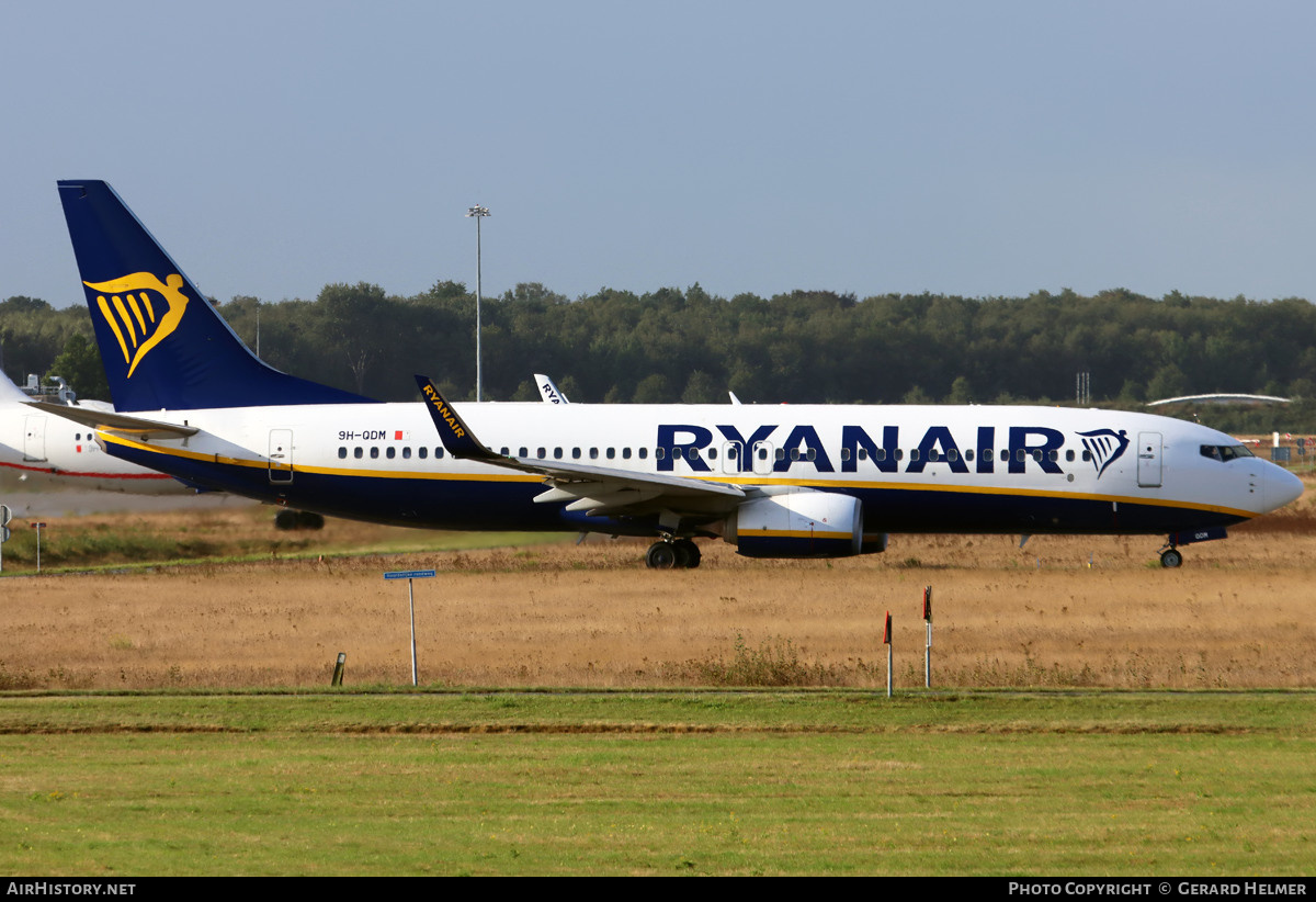 Aircraft Photo of 9H-QDM | Boeing 737-800 | Ryanair | AirHistory.net #497388