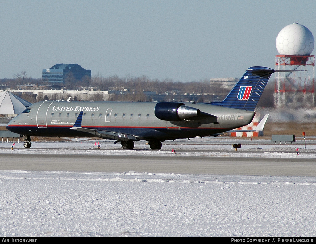 Aircraft Photo of N407AW | Bombardier CRJ-200LR (CL-600-2B19) | United Express | AirHistory.net #497421