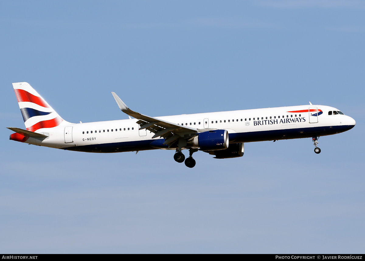 Aircraft Photo of G-NEOY | Airbus A321-251NX | British Airways | AirHistory.net #497466