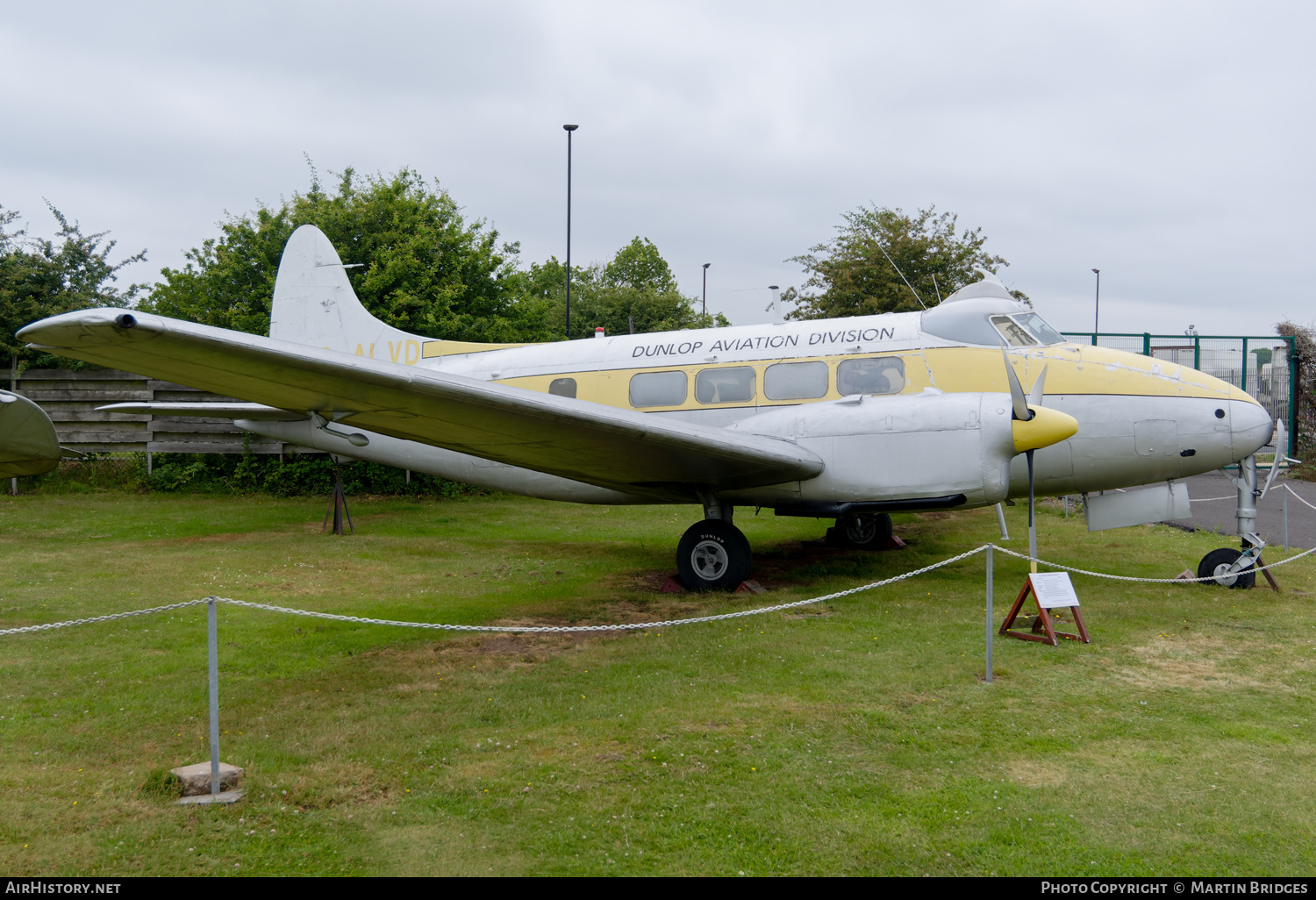 Aircraft Photo of G-ALVD | De Havilland D.H. 104 Dove 2B | Dunlop Aviation Division | AirHistory.net #497474