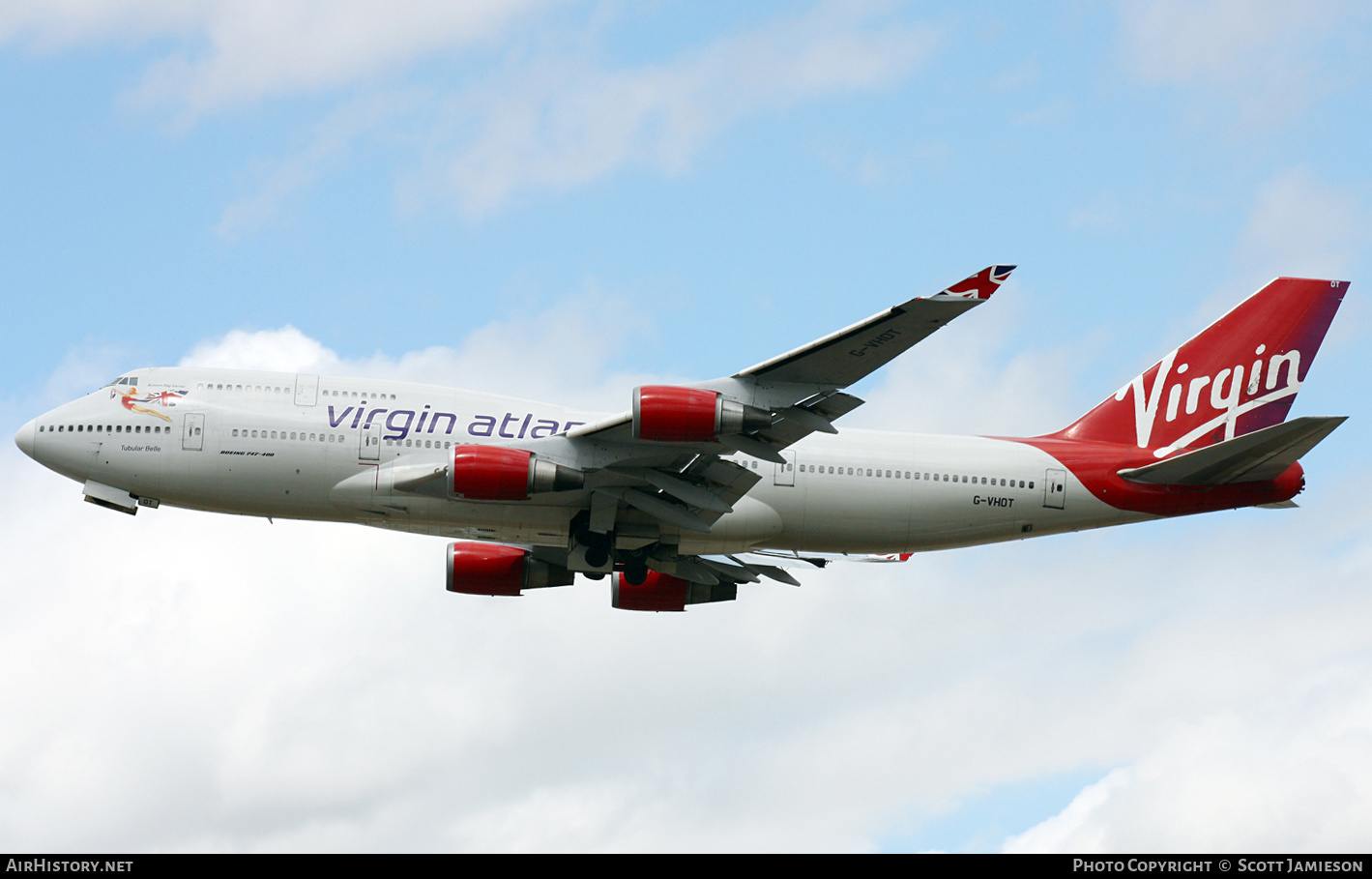 Aircraft Photo of G-VHOT | Boeing 747-4Q8 | Virgin Atlantic Airways | AirHistory.net #497554
