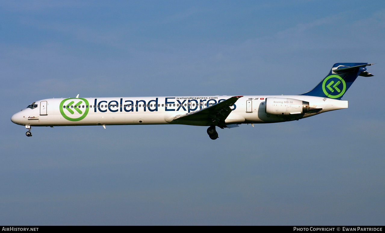 Aircraft Photo of HB-JIF | McDonnell Douglas MD-90-30 | Iceland Express | AirHistory.net #497614