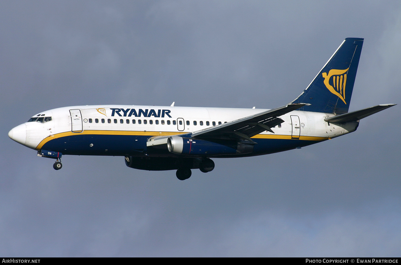 Aircraft Photo of EI-CON | Boeing 737-2T5/Adv | Ryanair | AirHistory.net #497694