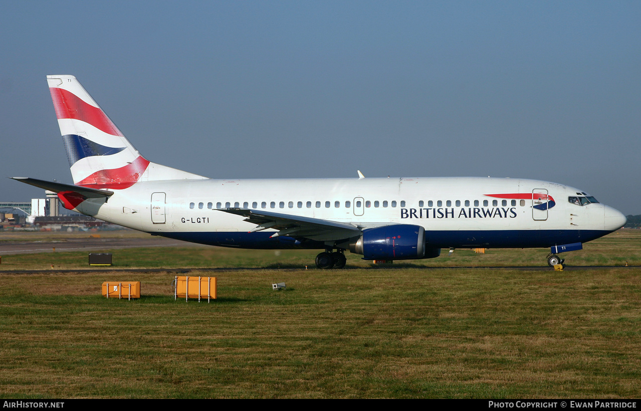 Aircraft Photo of G-LGTI | Boeing 737-3Y0 | British Airways | AirHistory.net #497695