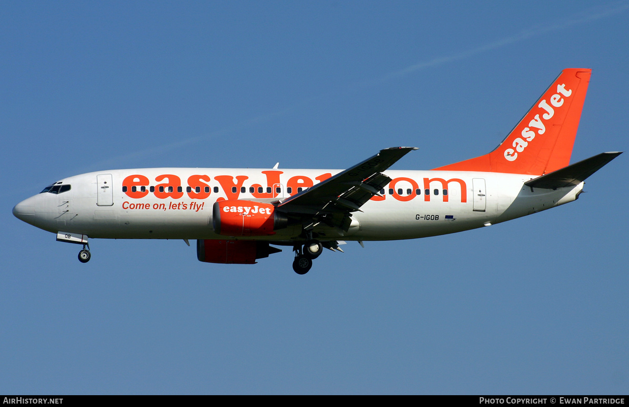 Aircraft Photo of G-IGOB | Boeing 737-36Q | EasyJet | AirHistory.net #497696