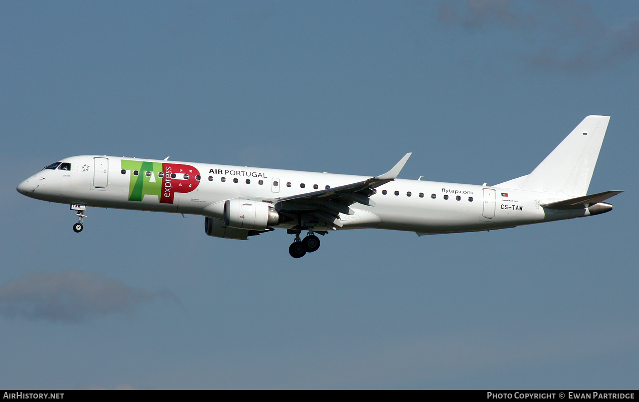 Aircraft Photo of CS-TAW | Embraer 195LR (ERJ-190-200LR) | TAP Air Portugal Express | AirHistory.net #497701