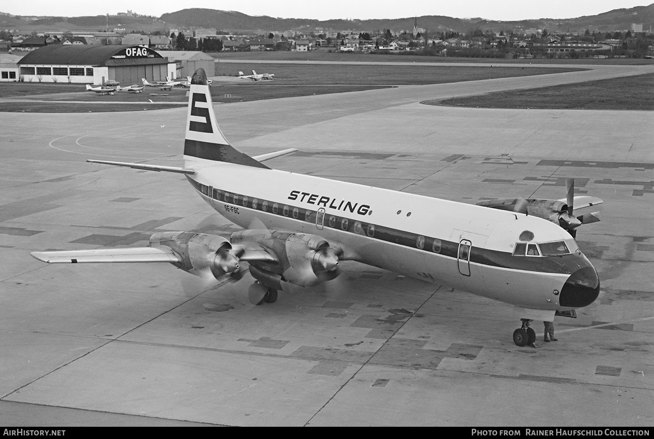 Aircraft Photo of SE-FGC | Lockheed L-188A Electra | Sterling Airways | AirHistory.net #497718