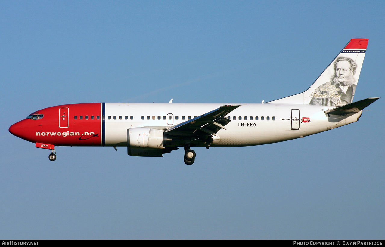 Aircraft Photo of LN-KKO | Boeing 737-3Y0 | Norwegian | AirHistory.net #497830