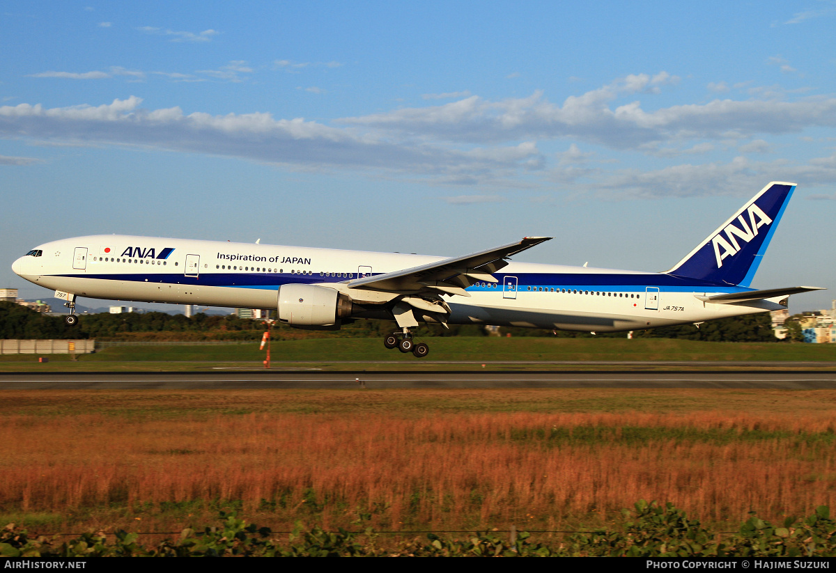 Aircraft Photo of JA757A | Boeing 777-381 | All Nippon Airways - ANA | AirHistory.net #497905