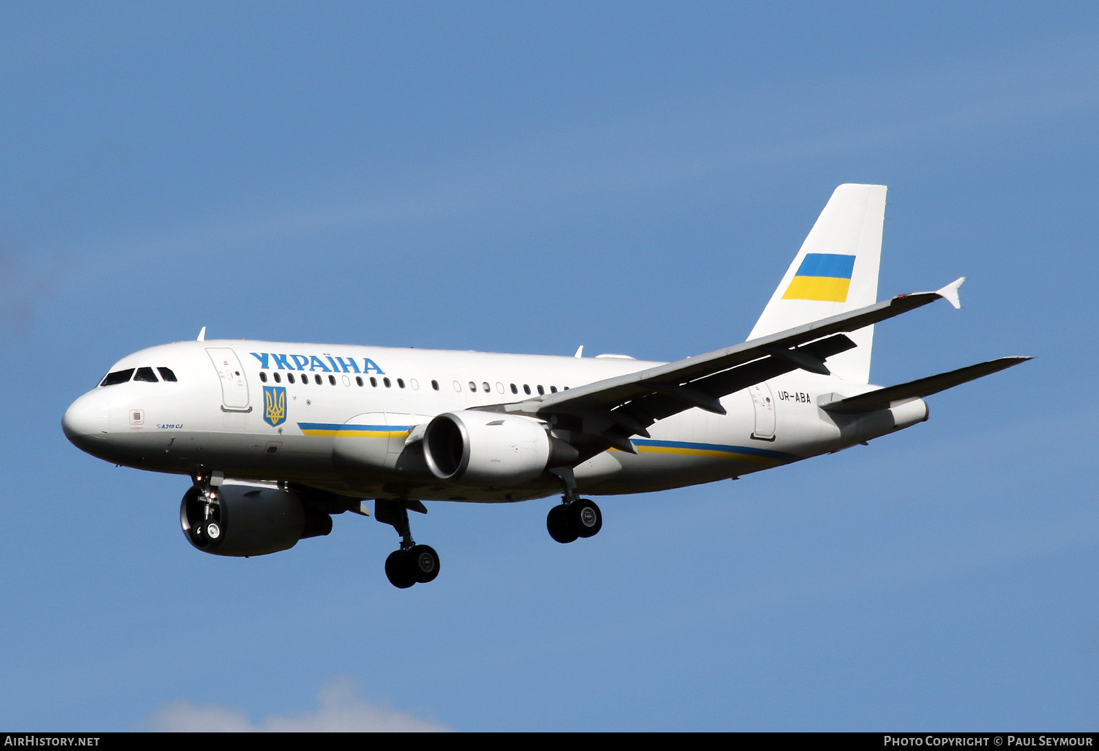 Aircraft Photo of UR-ABA | Airbus ACJ319 (A319-115/CJ) | Ukraine Government | AirHistory.net #497918