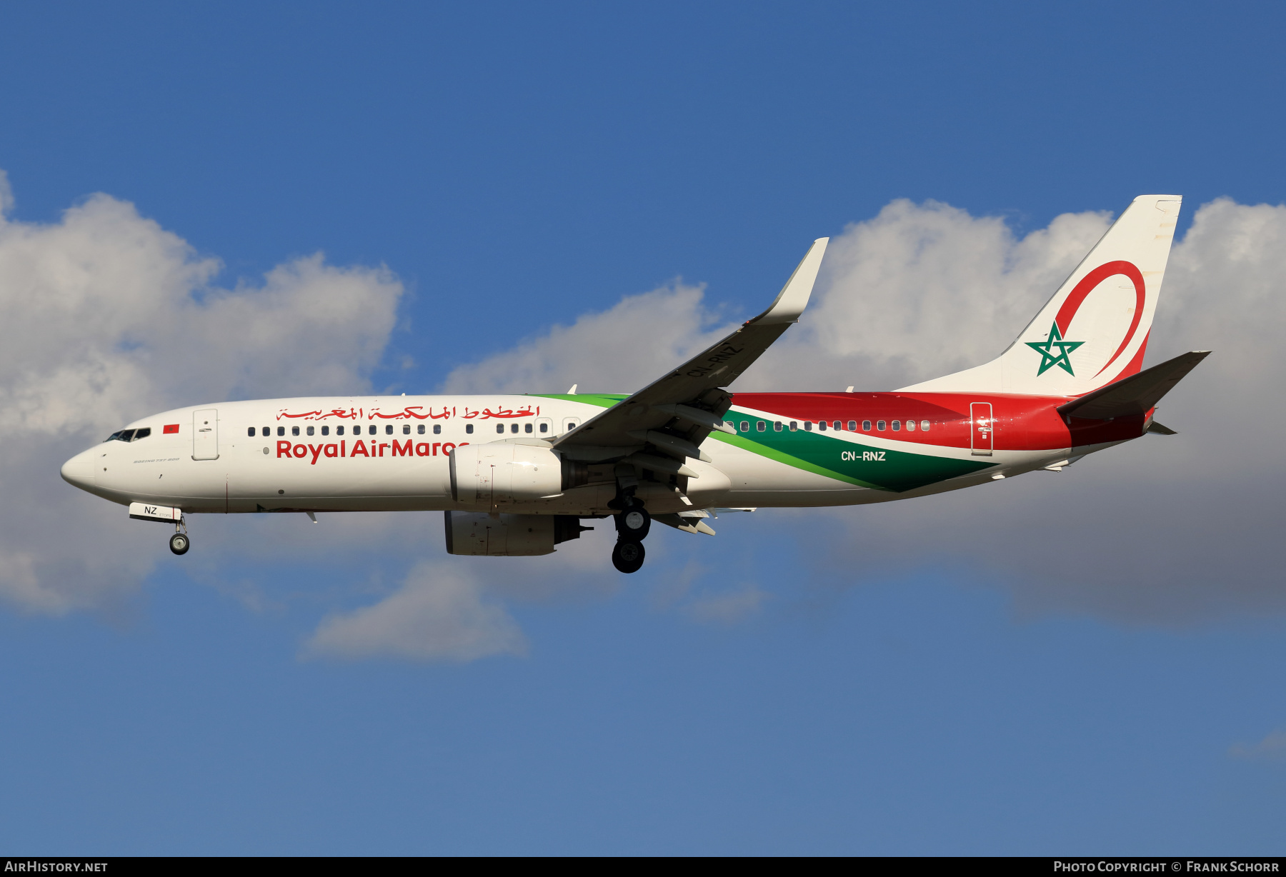 Aircraft Photo of CN-RNZ | Boeing 737-8B6 | Royal Air Maroc - RAM | AirHistory.net #497923