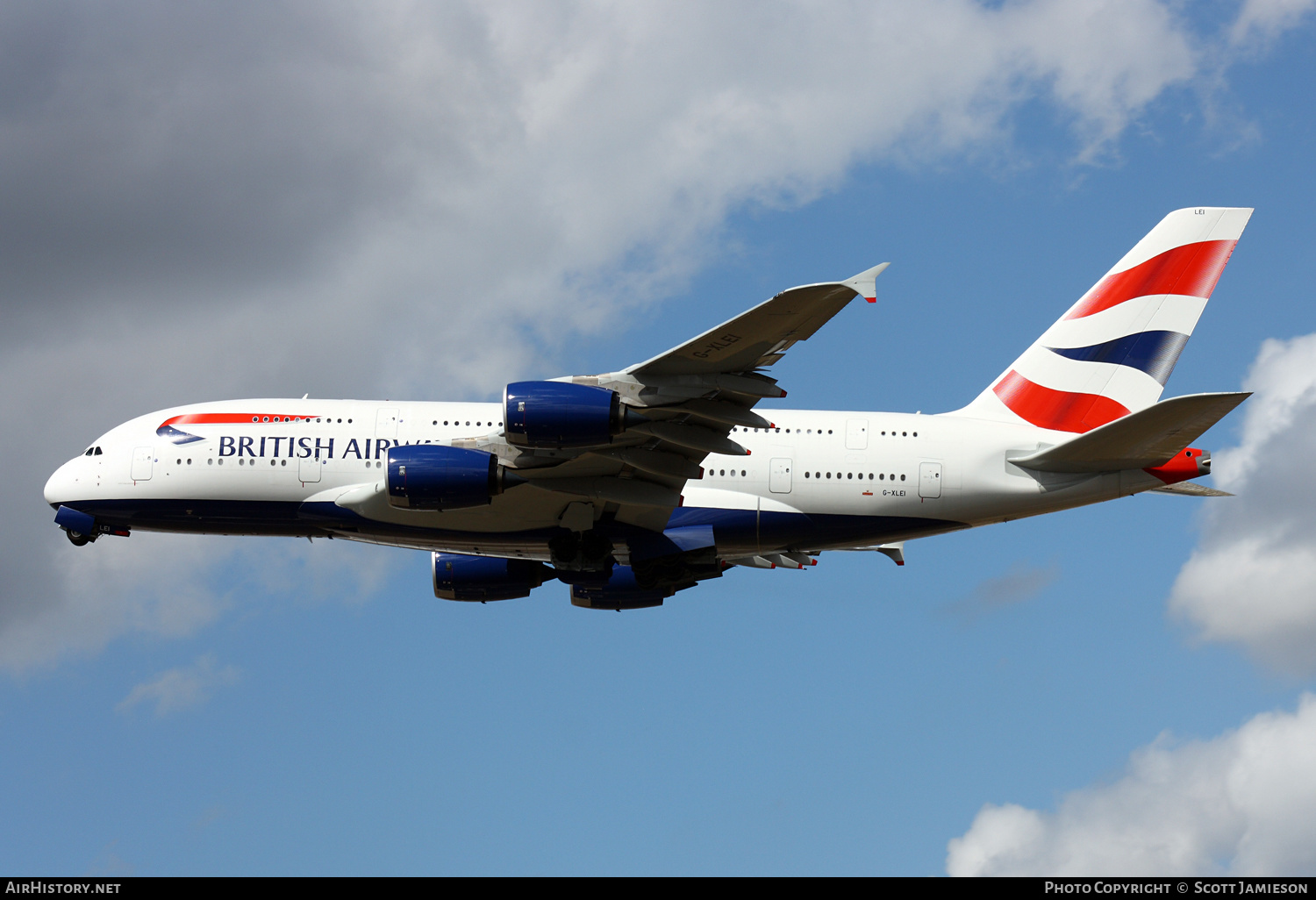 Aircraft Photo of G-XLEI | Airbus A380-841 | British Airways | AirHistory.net #497924