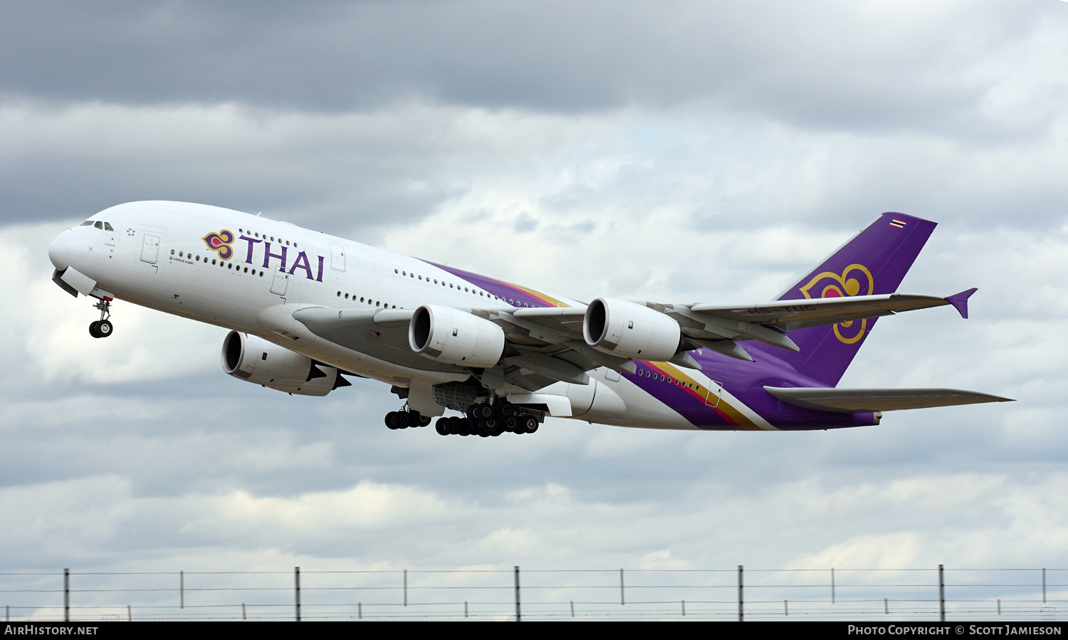 Aircraft Photo of HS-TUC | Airbus A380-841 | Thai Airways International | AirHistory.net #497928