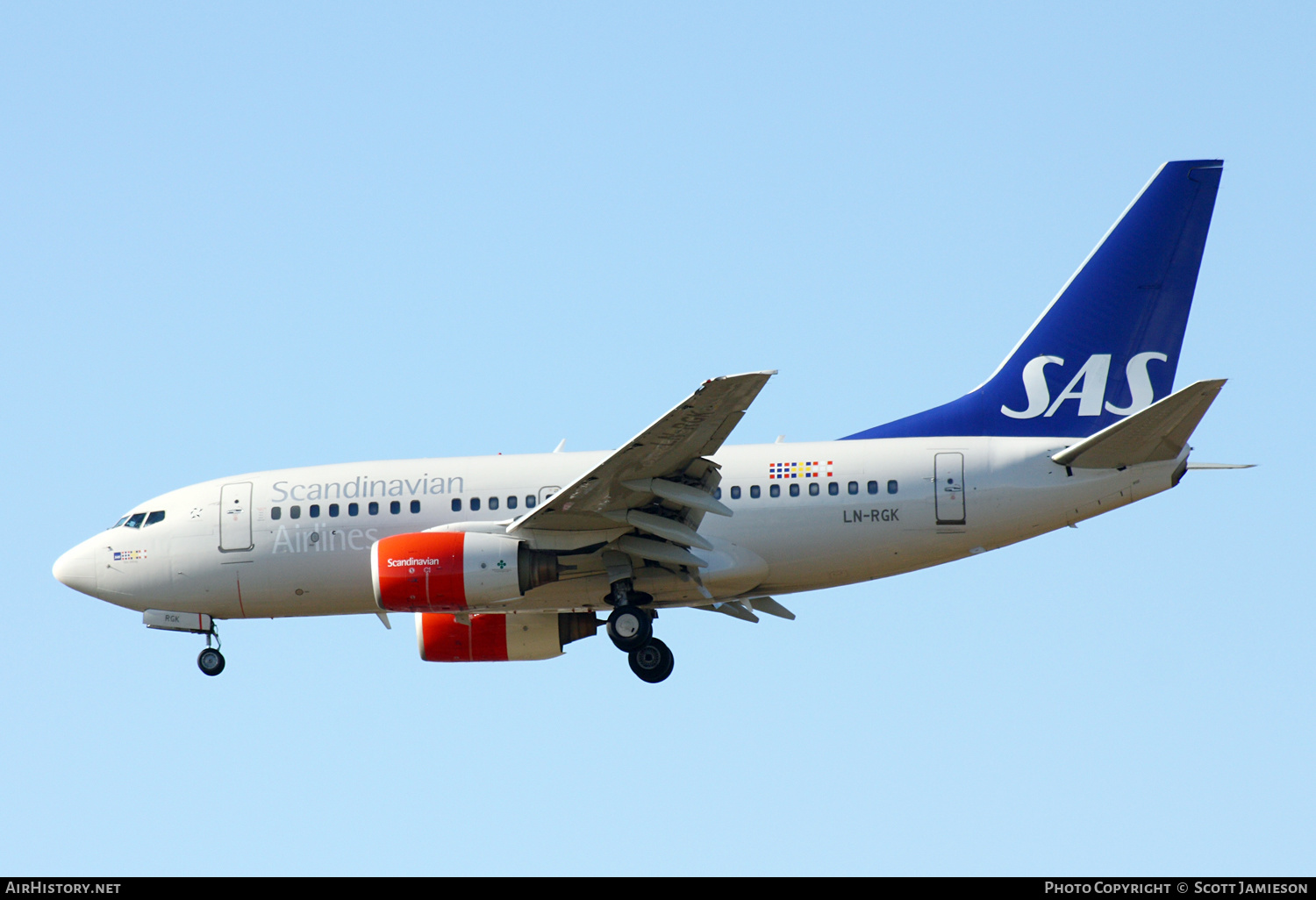 Aircraft Photo of LN-RGK | Boeing 737-683 | Scandinavian Airlines - SAS | AirHistory.net #497936