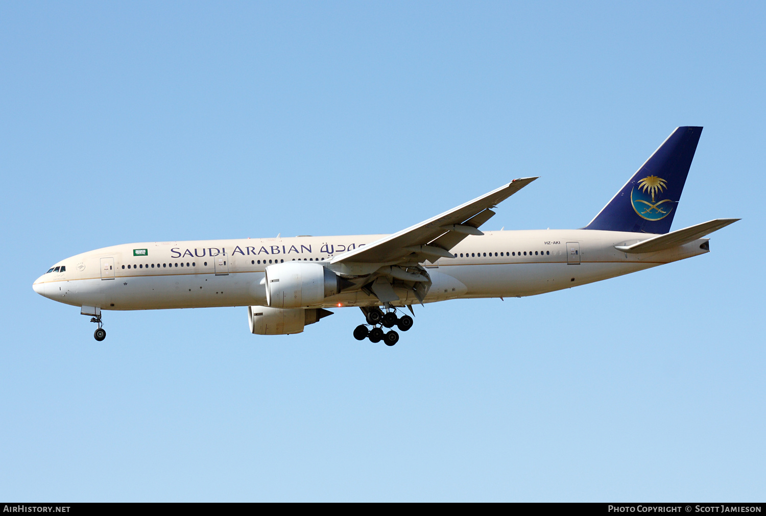Aircraft Photo of HZ-AKI | Boeing 777-268/ER | Saudi Arabian Airlines | AirHistory.net #497943