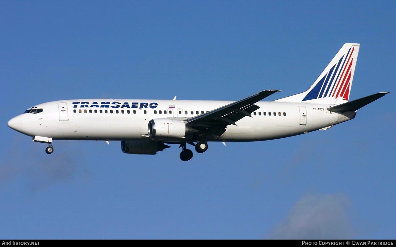 Aircraft Photo of EI-DDY | Boeing 737-4Y0 | Transaero Airlines | AirHistory.net #497998