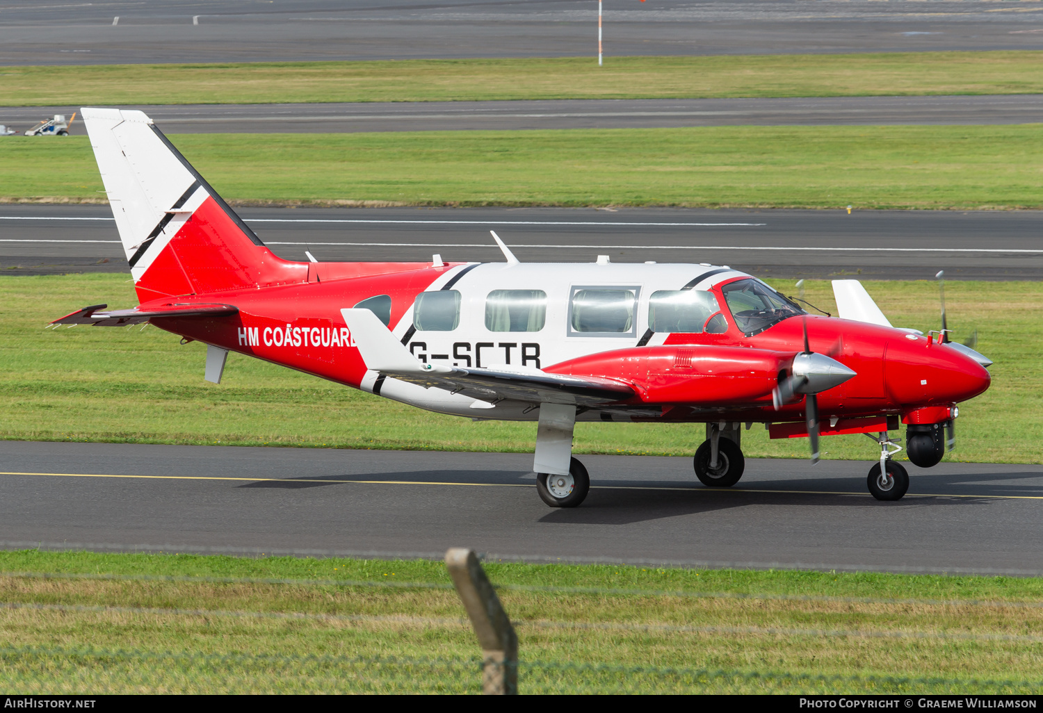 Aircraft Photo of G-SCTR | Piper PA-31-310 Navajo C/Colemill Panther Navajo | HM Coastguard | AirHistory.net #498026