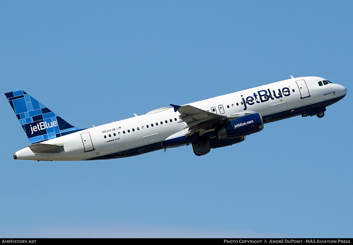 Aircraft Photo of N624JB | Airbus A320-232 | JetBlue Airways | AirHistory.net #498032