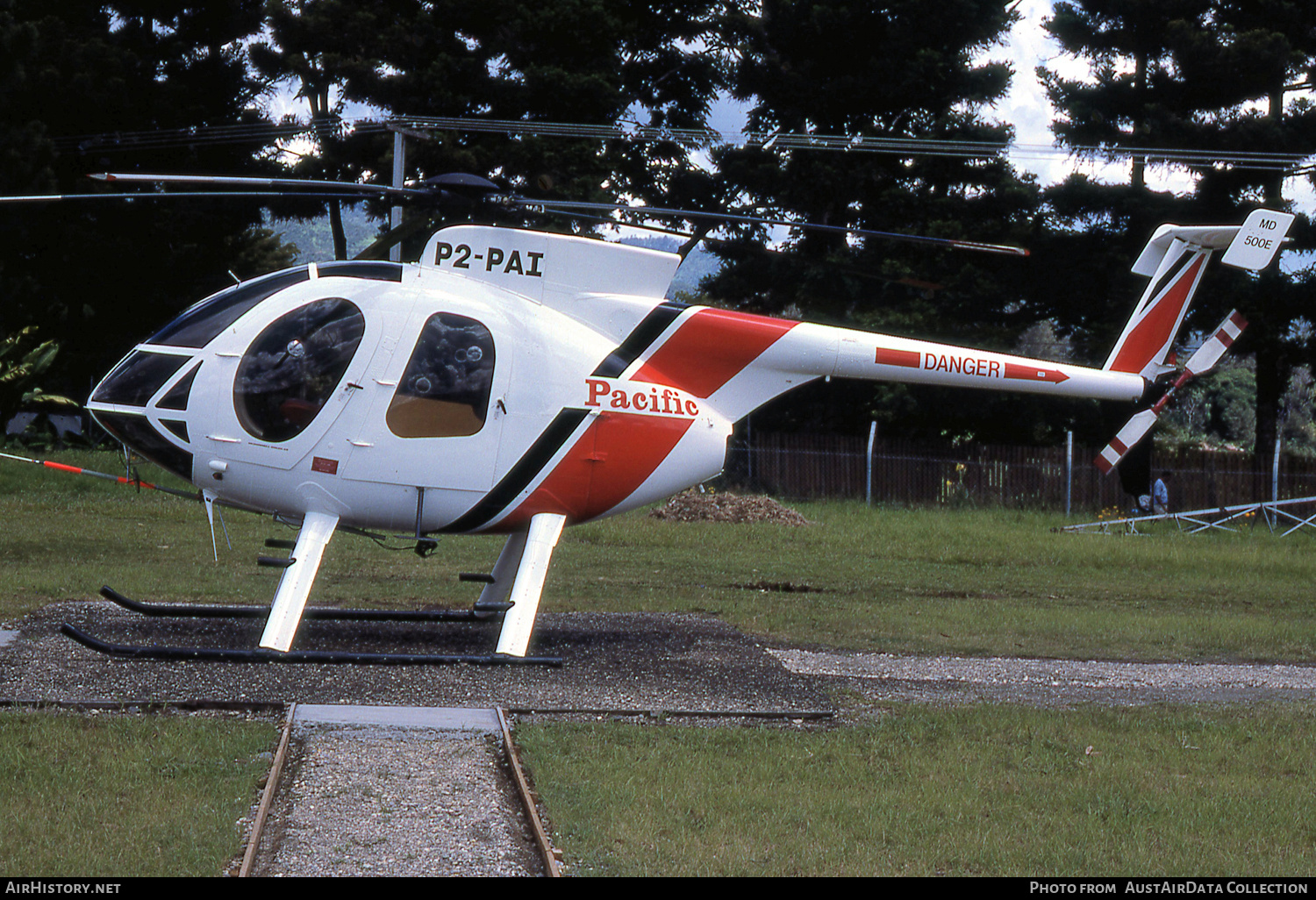 Aircraft Photo of P2-PAI | McDonnell Douglas MD-500E (369E) | Pacific Helicopters | AirHistory.net #498044