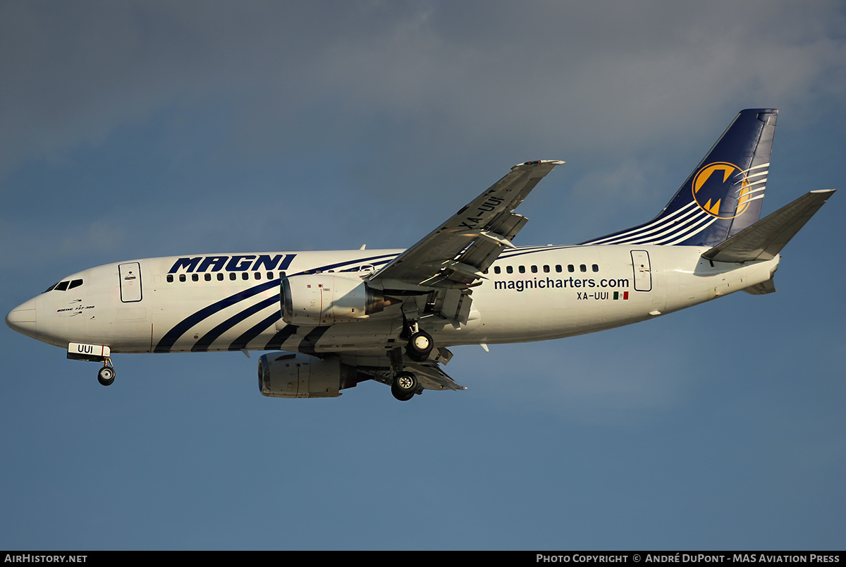 Aircraft Photo of XA-UUI | Boeing 737-3K2 | Magnicharters | AirHistory.net #498062